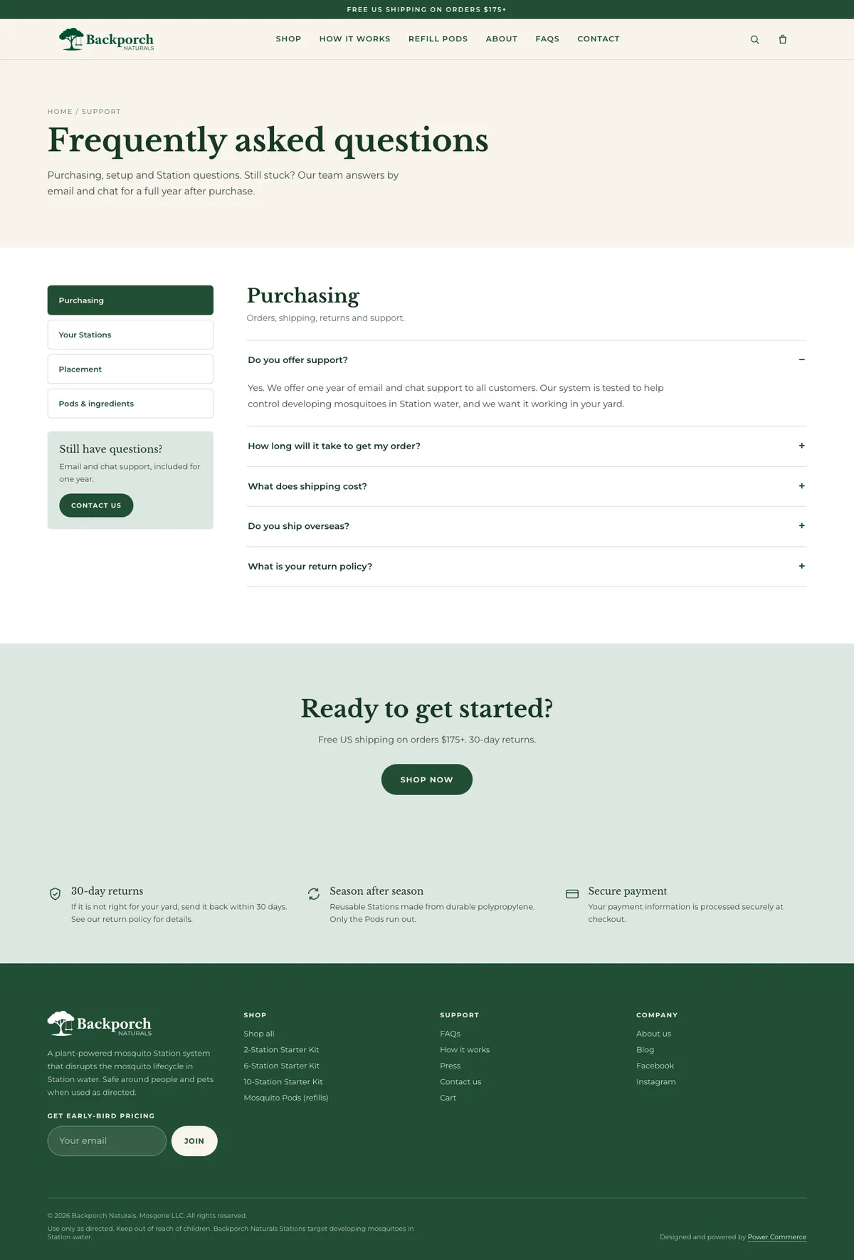 After · design — backporchnaturals-v1.powercommerce.com/faq