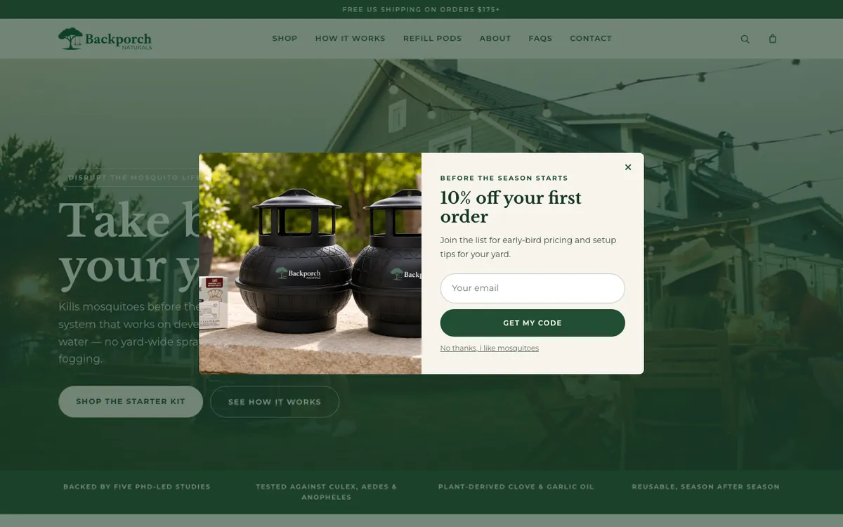 After · design — backporchnaturals-v1.powercommerce.com — first visit