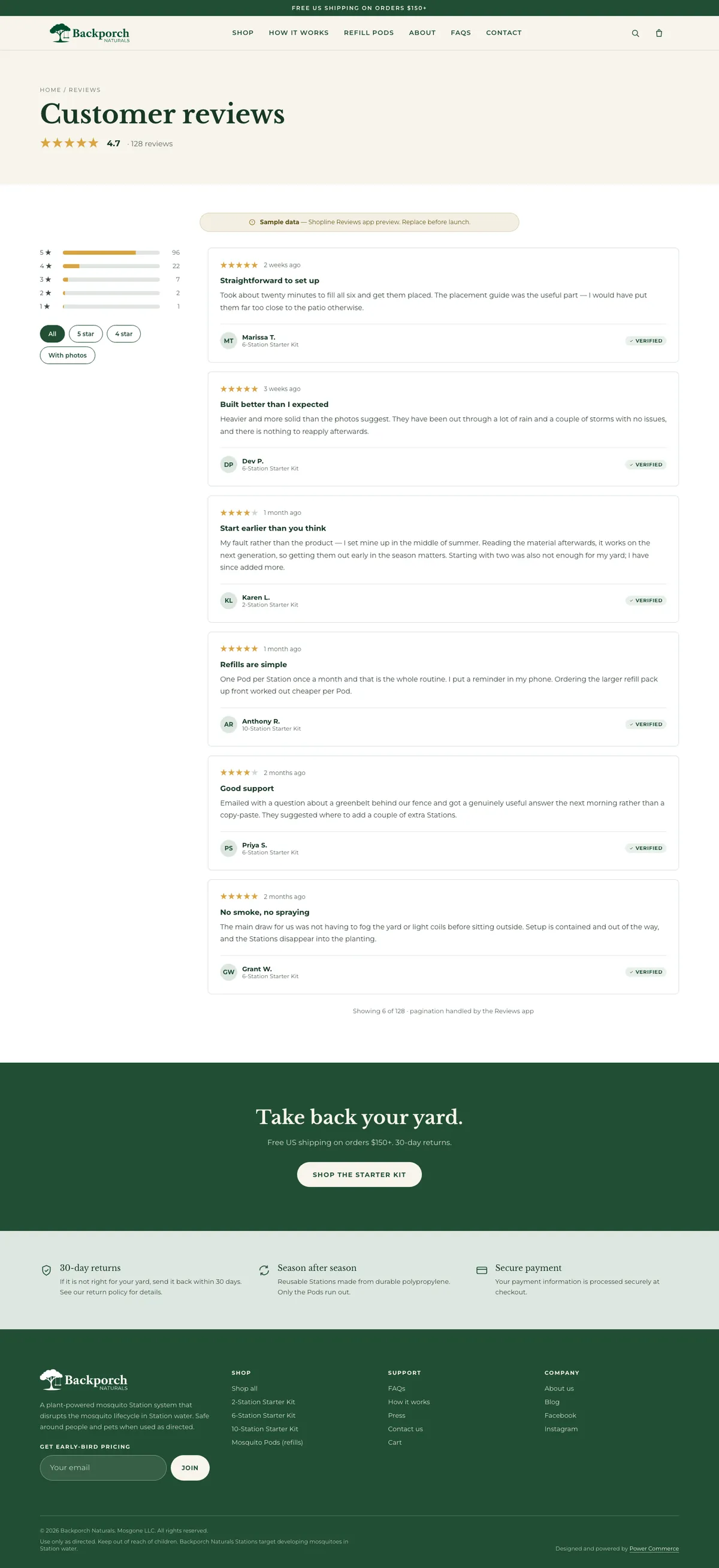 Design v2 · new — backporchnaturals.powercommerce.com/reviews