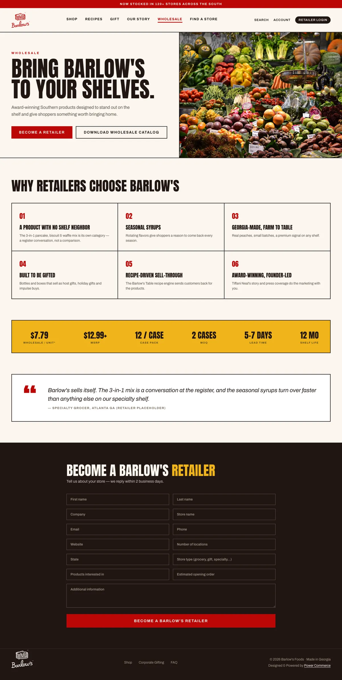 After · design — barlowsfoods.powercommerce.com/wholesale