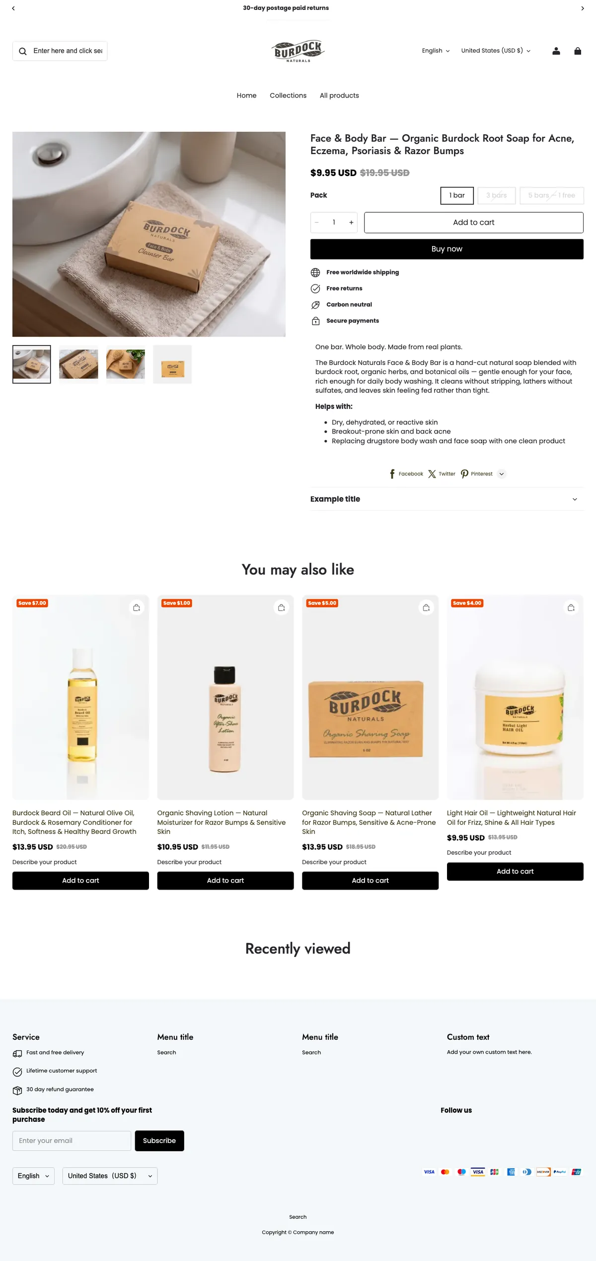 Live on Shopline — /products/natural-face-body-bar