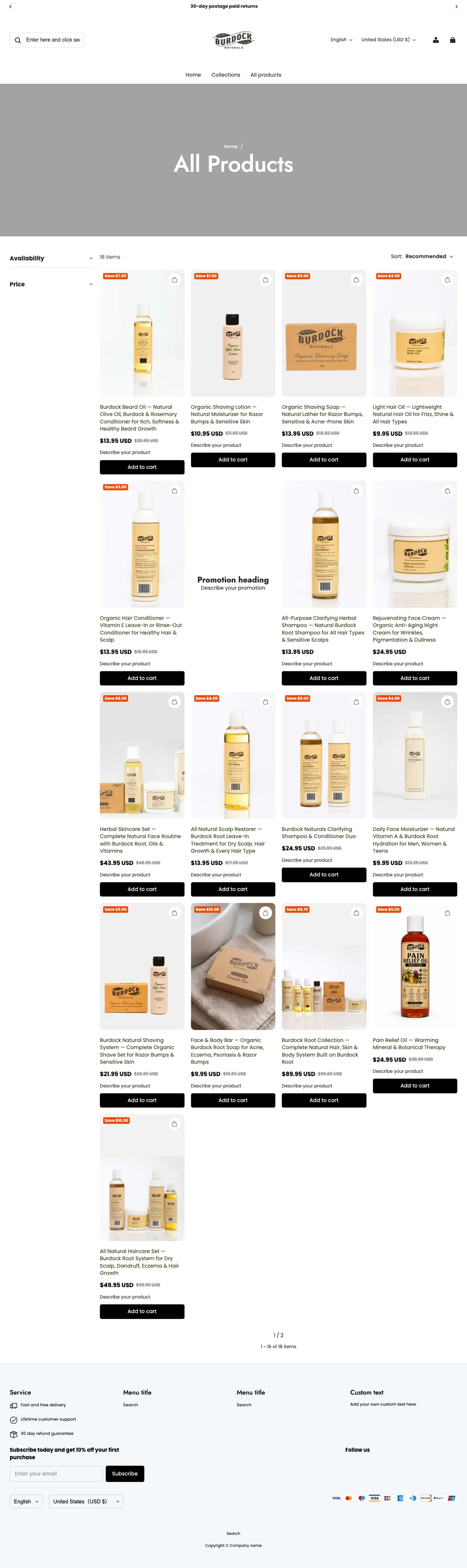Live on Shopline — burdocknaturals.myshopline.com/collections