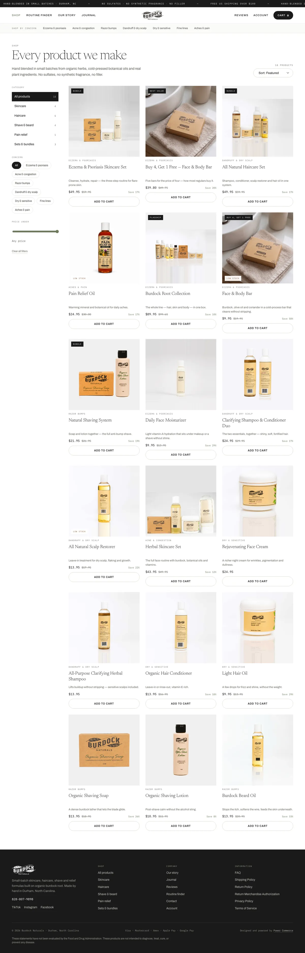 After — New storefront design · shop
