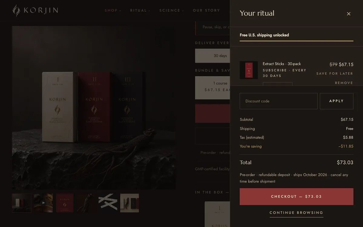 After · drawer — korjin.powercommerce.com/product