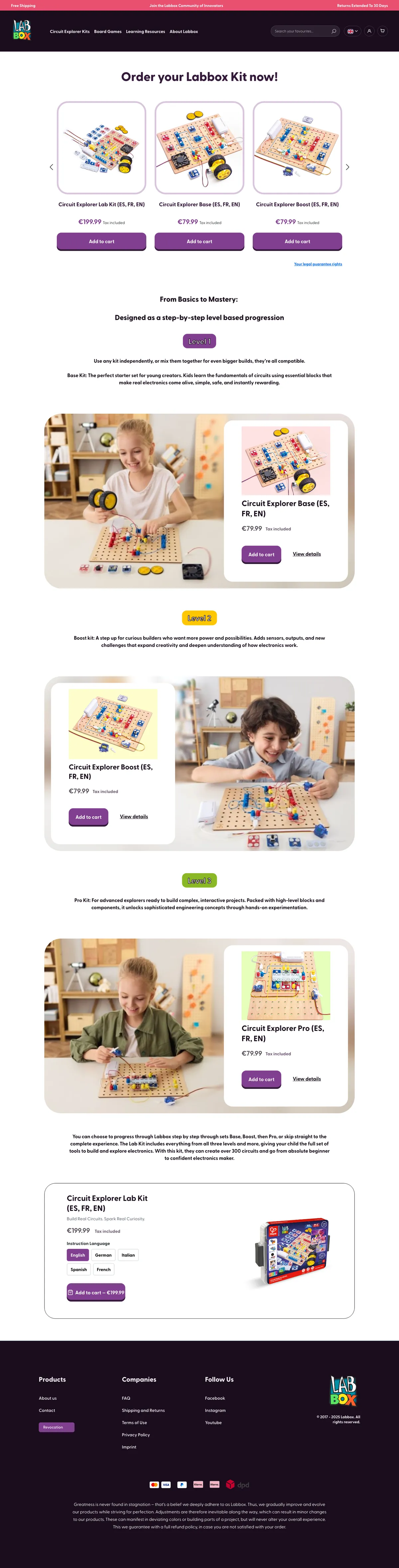 Before — labbox.education/circuit-explorer-kits